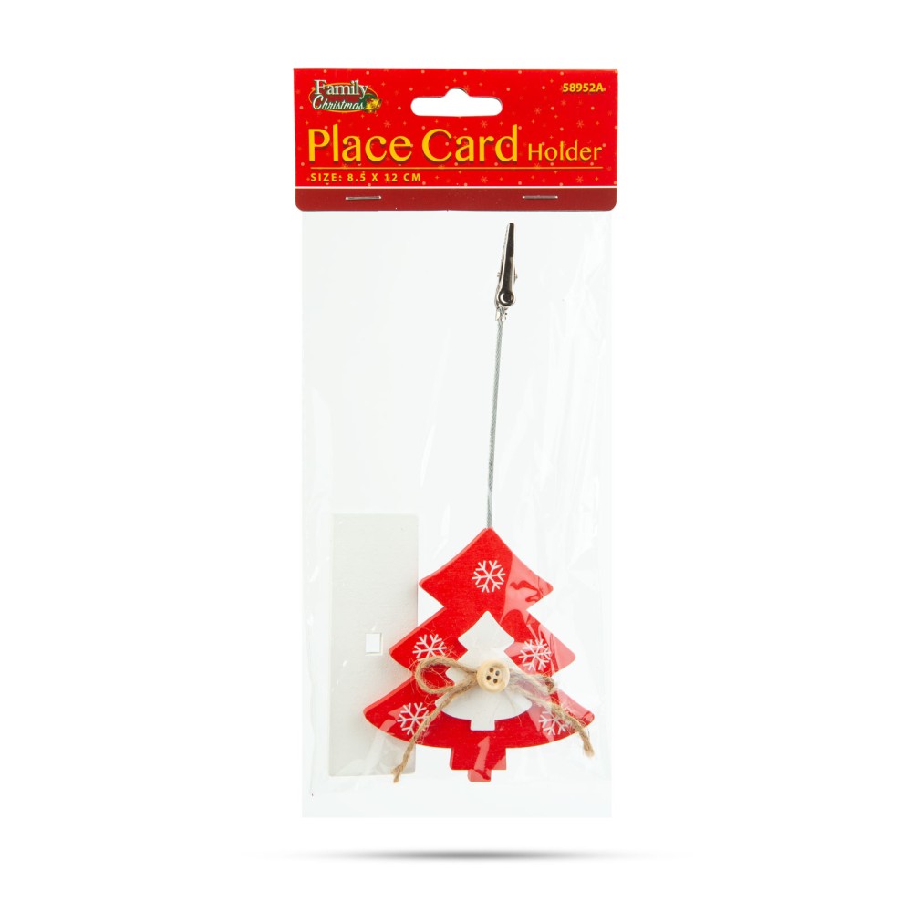 Suport card locuri cu cleme, brad, 8.5x12cm