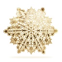 Suport de vase din silicon, auriu, Fi 38cm