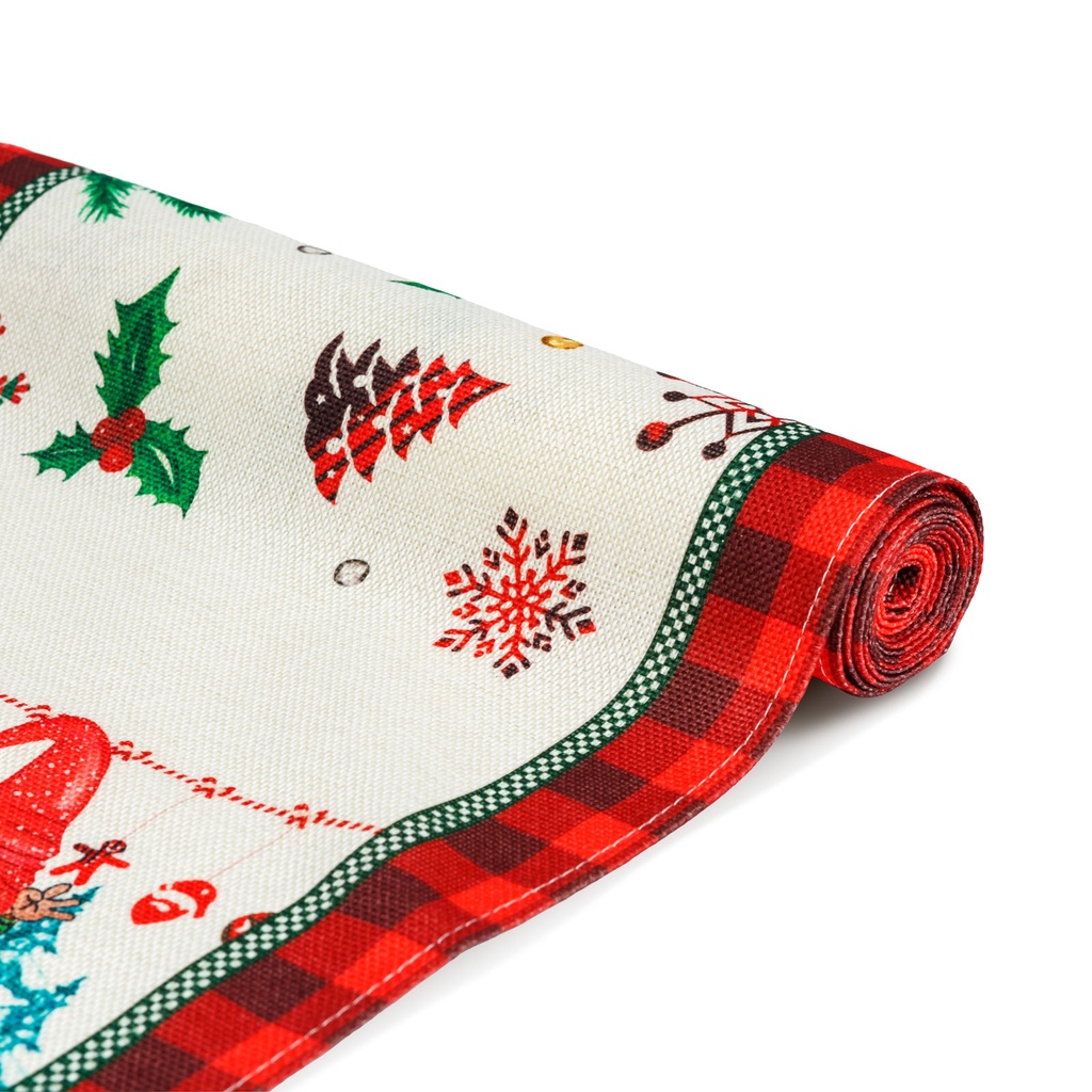 Traversa decor masa, spiridus, 183x33cm