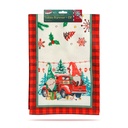 Traversa decor masa, spiridus, 183x33cm