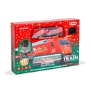 Trenulet de Craciun pentru brad, cu muzica si lumini