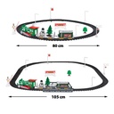 Trenulet de Craciun pentru brad, muzica si lumini