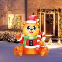 Ursulet gonflabil, 6 LED, IP44, 150cm