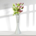 Vaza taiata cu laser, alba, 40cm