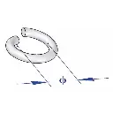 Clema extensor, inel intrerupt, 8mm