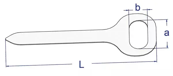 Fixator T, capsa ovala, 42x22mm