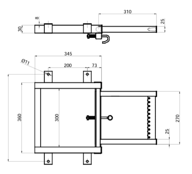 Scara retractabila, zincata, 1 treapta