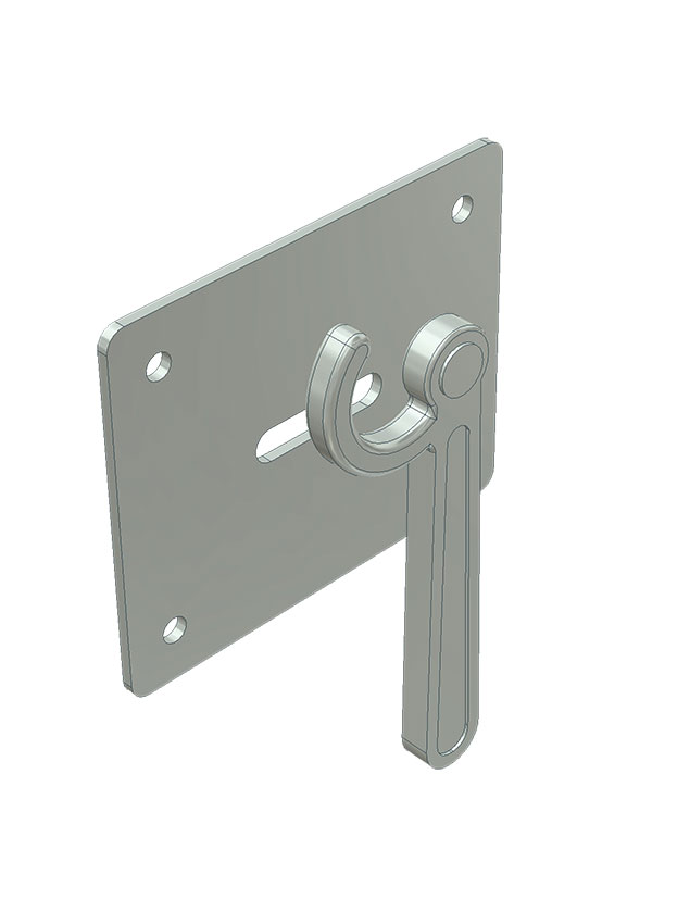 Blocator lant cu placa, zincat