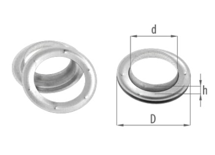 Capsa prelata, rotunda, 16mm