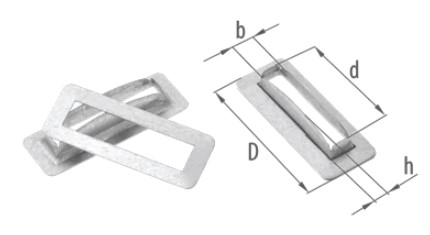 Capsa prelata, dreptunghiulara, 27x8mm