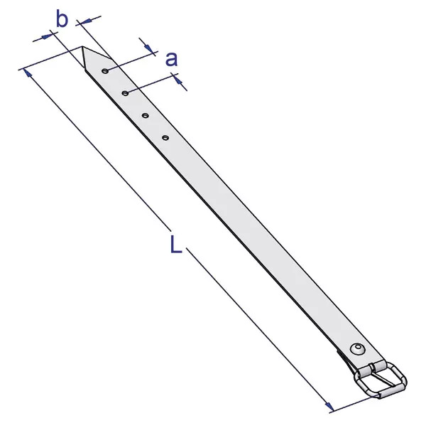 Curea, curelusa prelata, 100 cm