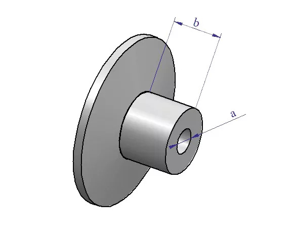 Carlig, ureche plastic rotunda