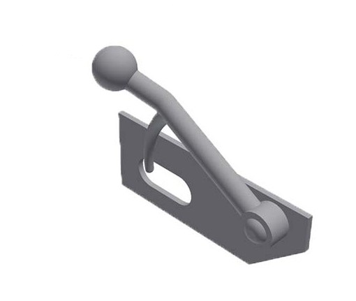 Inchizator oblon tip bila/cui cu placa