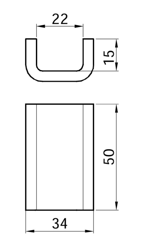 Contrapiesa inchizator oblon tip Franta