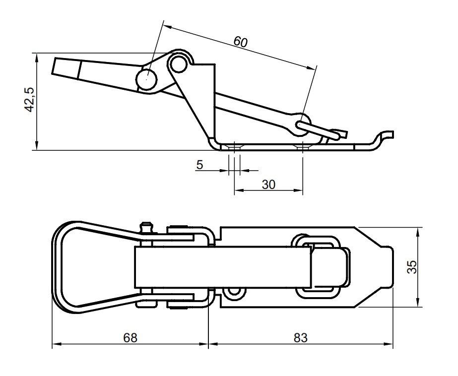 Suport unelte, zincat, Fi 28-40mm