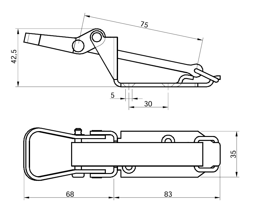 Suport unelte, zincat, Fi 40-60mm