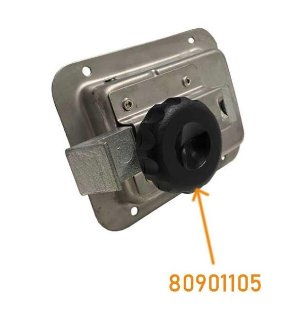 Incuietoare usa cu chie, Inox, 119x92mm