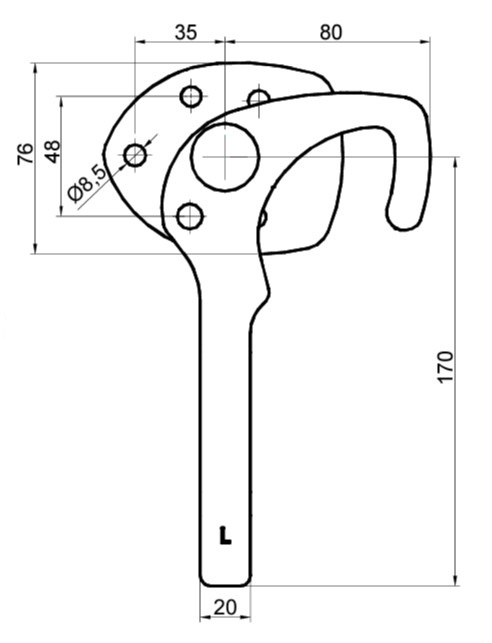 Inchizator oblon tip Germania cu blocare