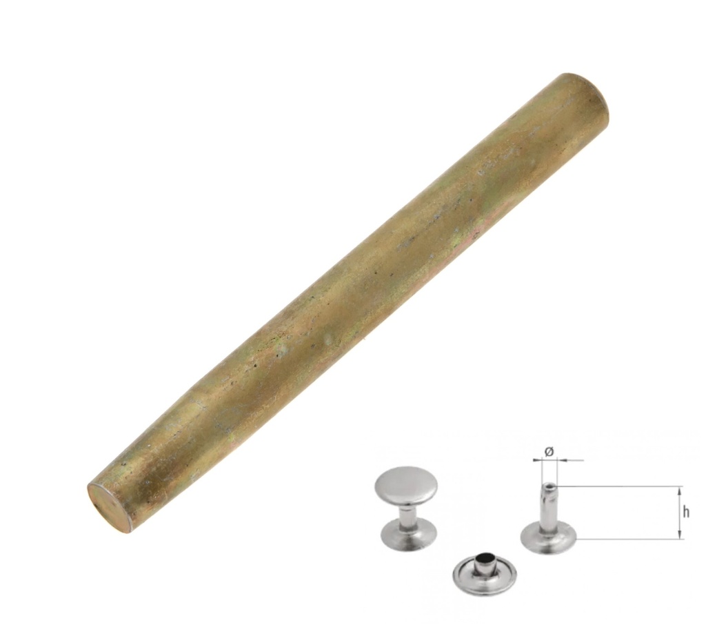 Unealta pentru nituri tubulare din alama nichelata