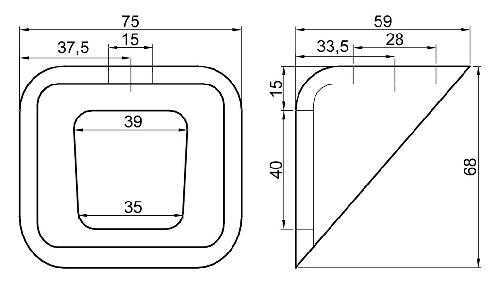 Consola, suport prindere sasiu, tip FRANTA