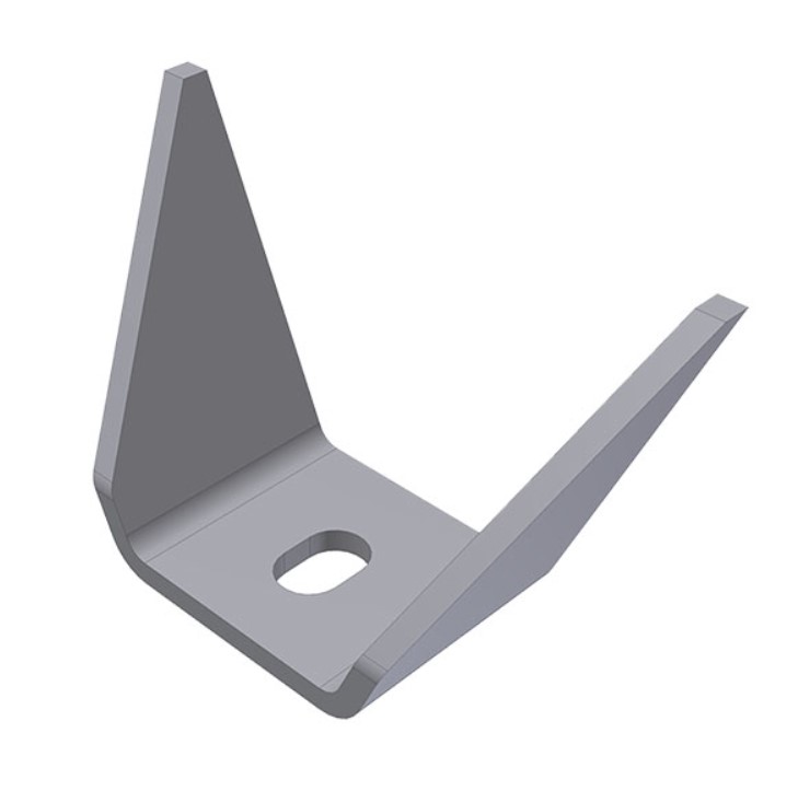 Consola, suport sasiu, sudabil, 90x70mm