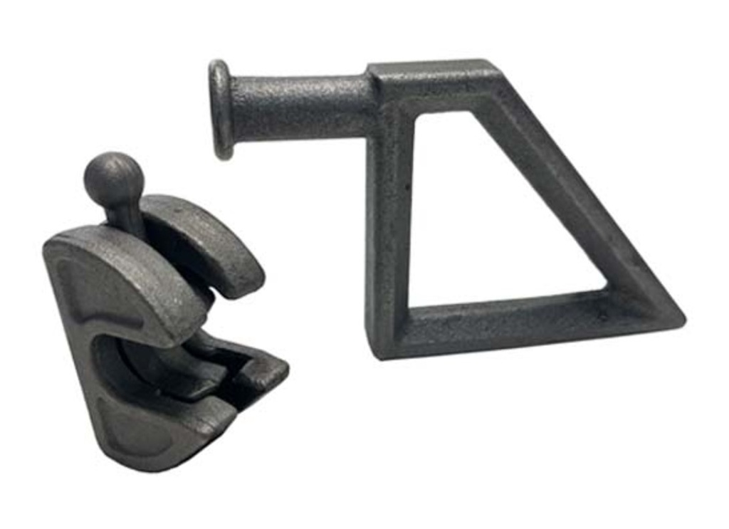 Parte fixa semi-inchidere stalp spate, Fi 20mm, Pin