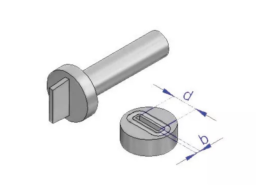 Stanta, presa capse dreptunghiulare 38x8mm