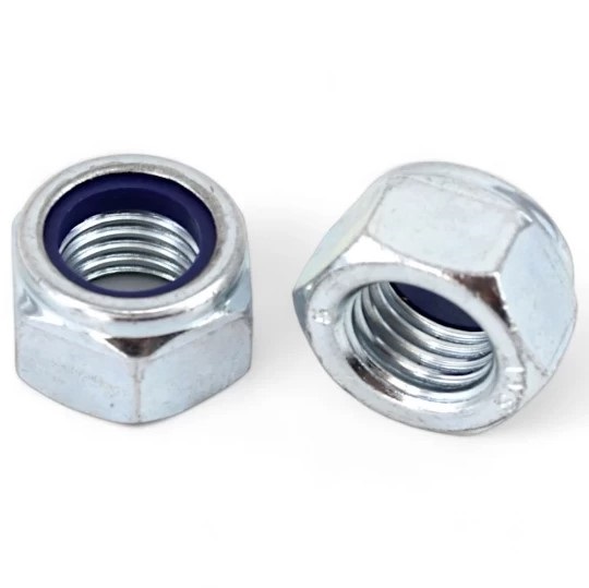 Piulita hexagonala cu autoblocare, zincata, M14