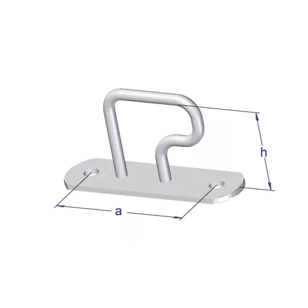 Brida, ureche oblon, L, H 30mm