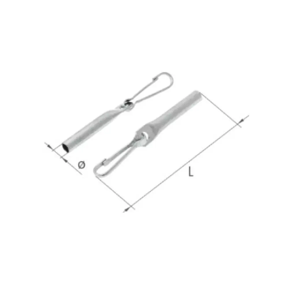 Capat cablu cu carabina, 6mm