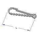 Carabina fixare, L 45 mm