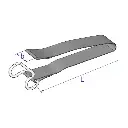 Chinga tensionare prelata, carlig sarma, otel zincat