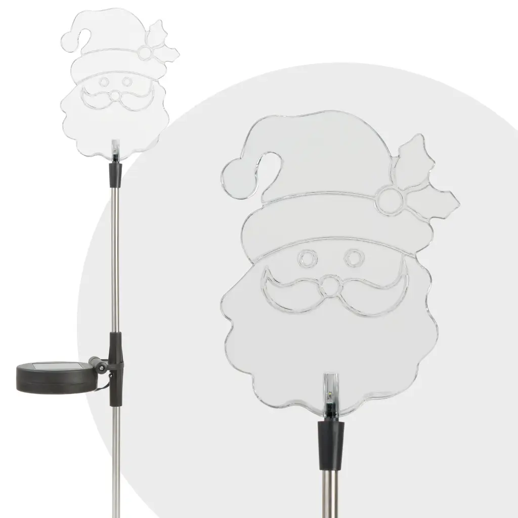 Lampa solara led, model Mos Craciun