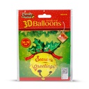 Balon de Craciun, clopotel, folie aluminiu, 58x78cm