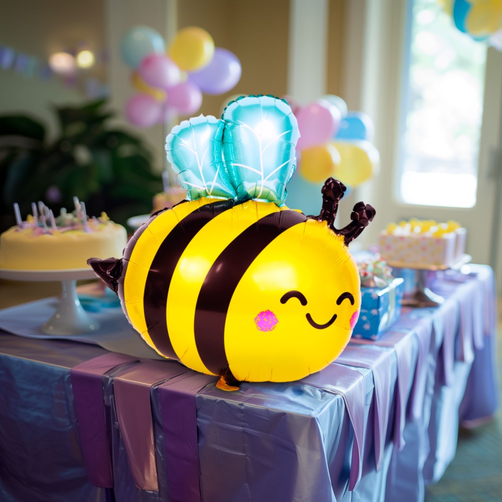 Balon, folie aluminiu, albina, 65x81cm