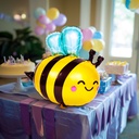 Balon, folie aluminiu, albina, 65x81cm