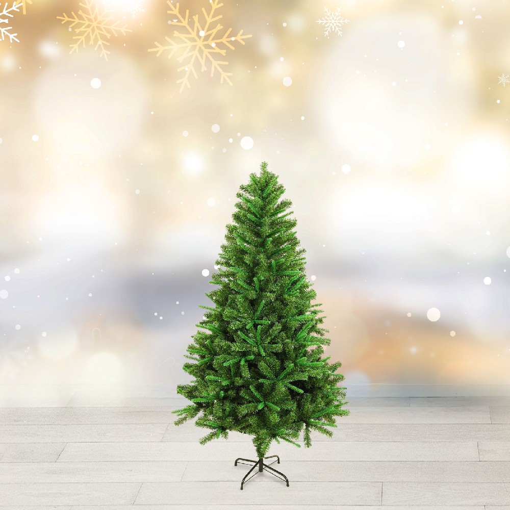 Brad artificial 3D, PVC, verde bicolor, 120cm