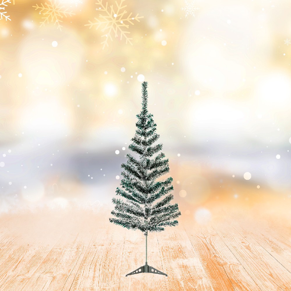 Brad artificial cu aspect inzapezit, PVC, 120cm