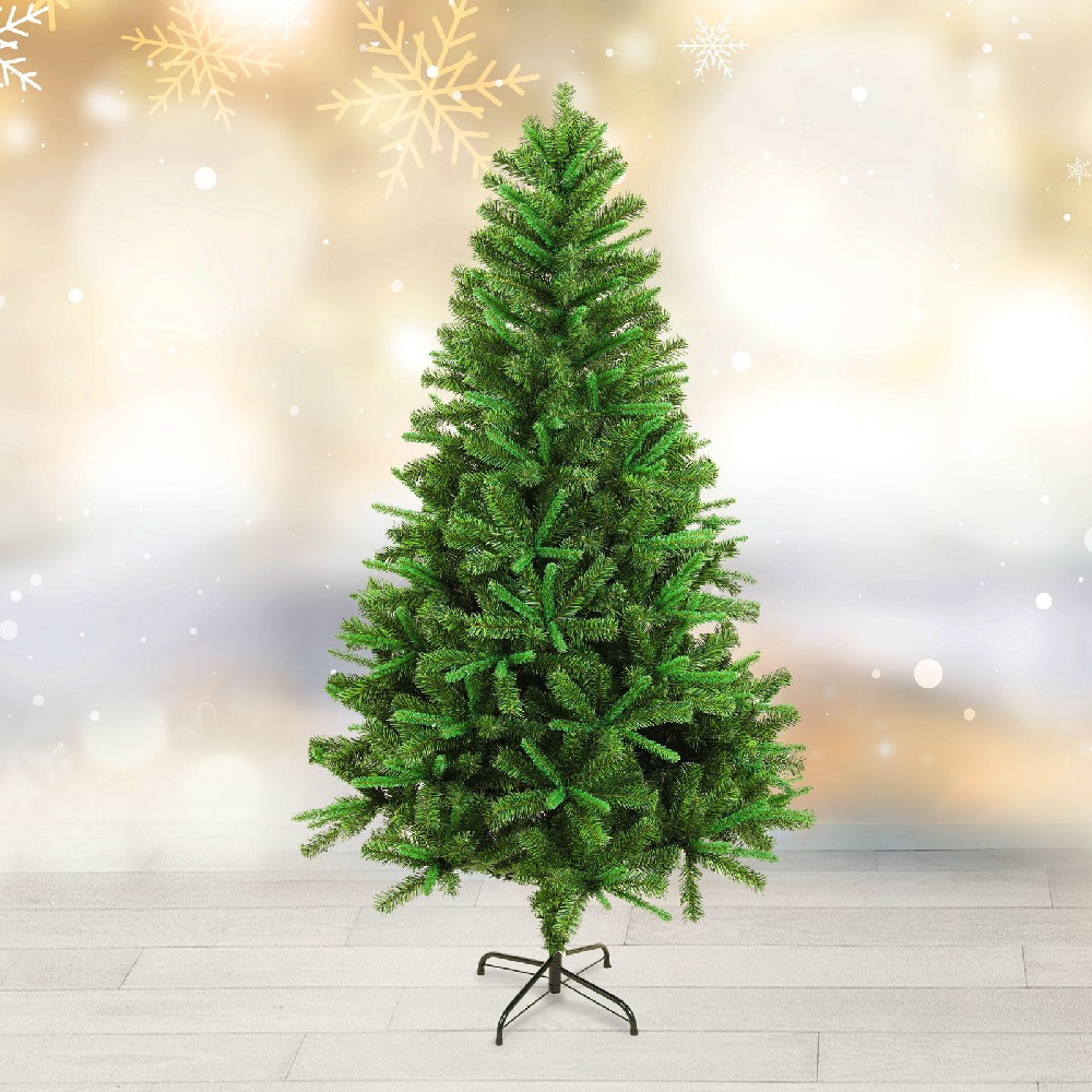 Brad artificial 3D, PVC, verde bicolor, 210cm