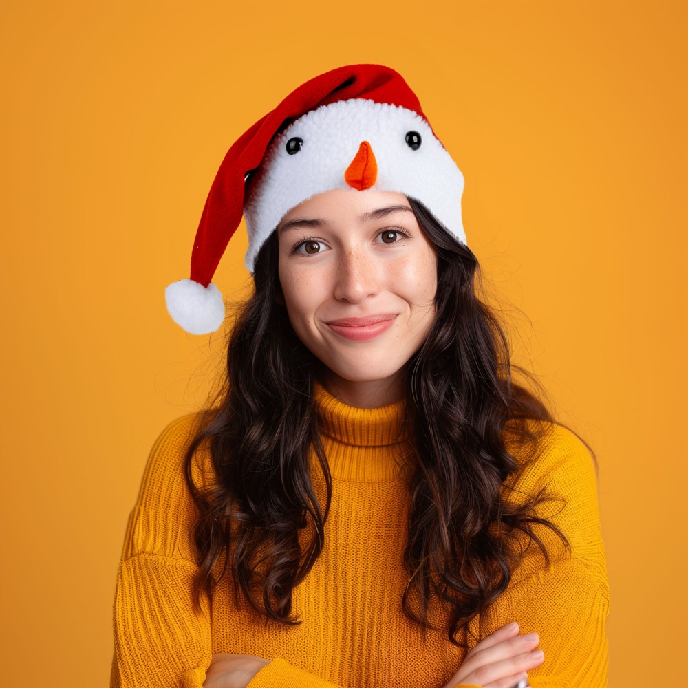 Caciula de Craciun, model om de zapada, 30x45cm