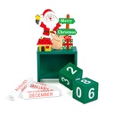 Calendar decorativ din lemn MDF, 13.5x7x3.5cm