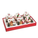 Casa LED de Craciun, 6 tipuri, 8x6x8.5cm