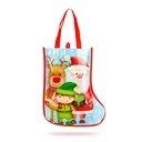 Geanta cadou, model cizma, Mos si ren, 33cm