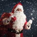 Clopotel de Craciun, culoare argintie