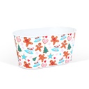 Cos decorativ, metalic, 19x11.5x9.5cm