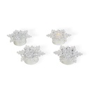 Decor LED, cristale de gheata, set 4 buc.