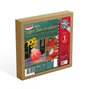 Ornament sferic luminos Craciun, 60 LED, rosu 60x83cm