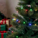 Luminite Craciun, 200 LED, cablu verde, 10m