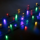 Luminite Craciun, 400 LED, cablu verde, 20m