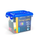 Luminite Craciun, 400 LED, cablu verde, 20m